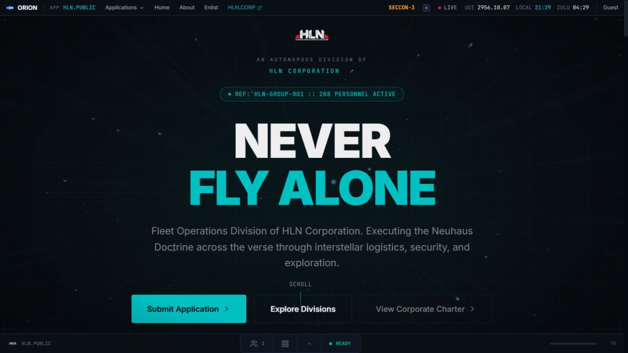 HLN Group public fleet operations website